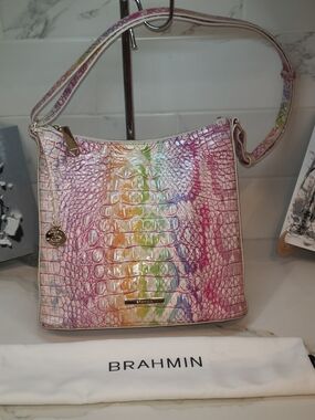 Brahmin Rainbow Optimism Melbourne Katie Crossbody Bag NWOT